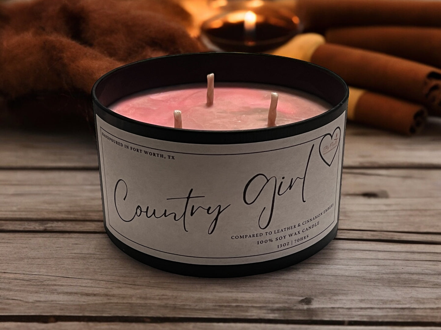 Country Girl (leather & cinnamon embers)