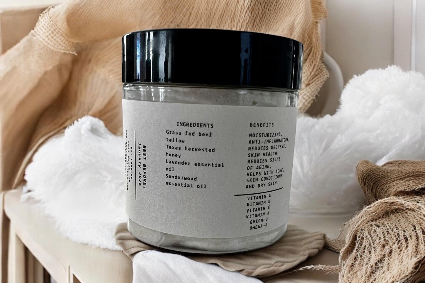 Grass Fed Whipped Tallow Cream