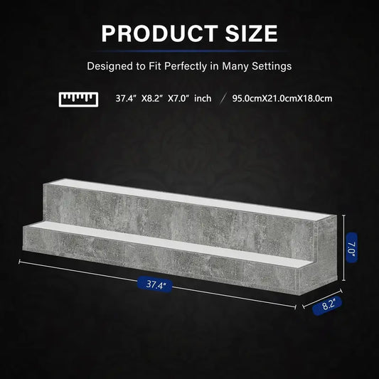 38-Inch LED Liquor Bottle Display Shelf – App & Remote-Controlled Bar Stand