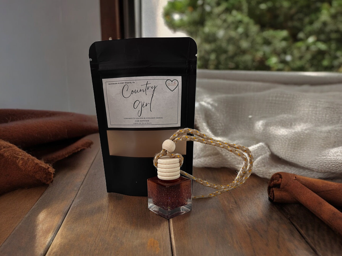 Country Girl (leather & cinnamon embers)