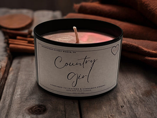 Country Girl (leather & cinnamon embers)
