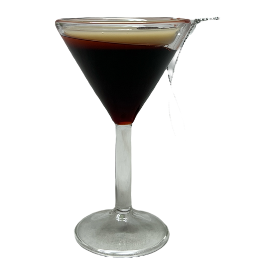Glass Espresso Martini Ornament